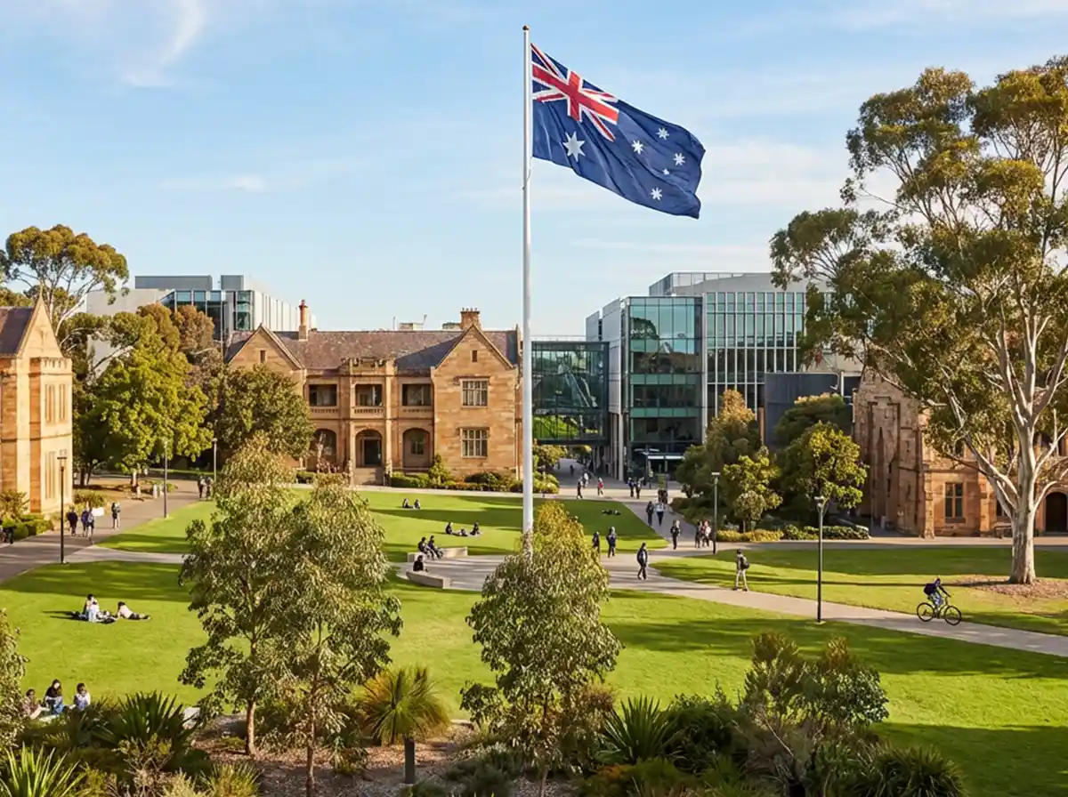 Australian university campus for international students