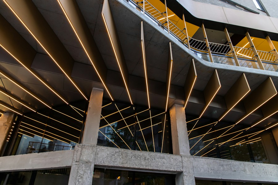 Modern glass office building in Australia