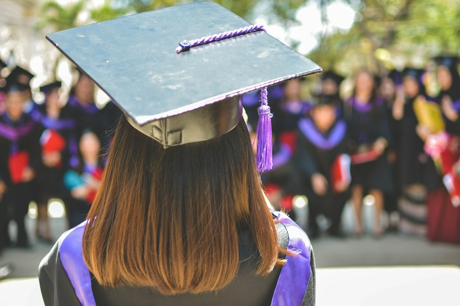 International students celebrating graduation in Canada
