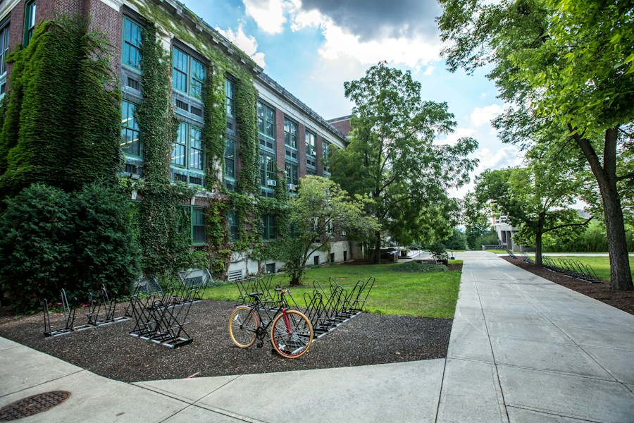 Bicycle outside a European university