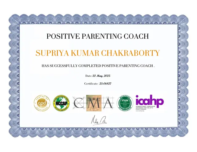 Positive Parenting Coach certificate