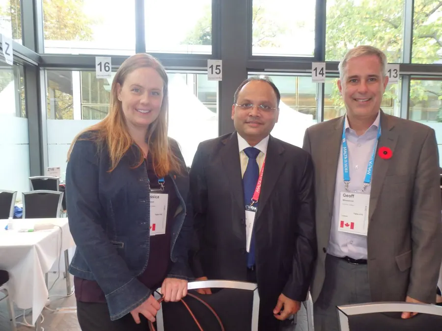 Meeting with Camosun College representatives at an ICEF workshop